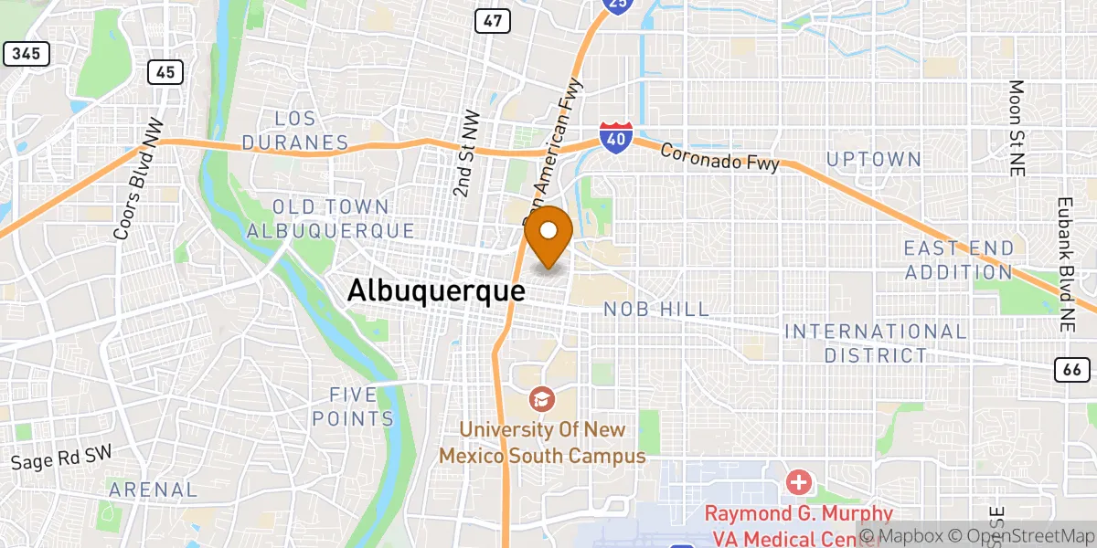  neighborhood map in Albuquerque, NM