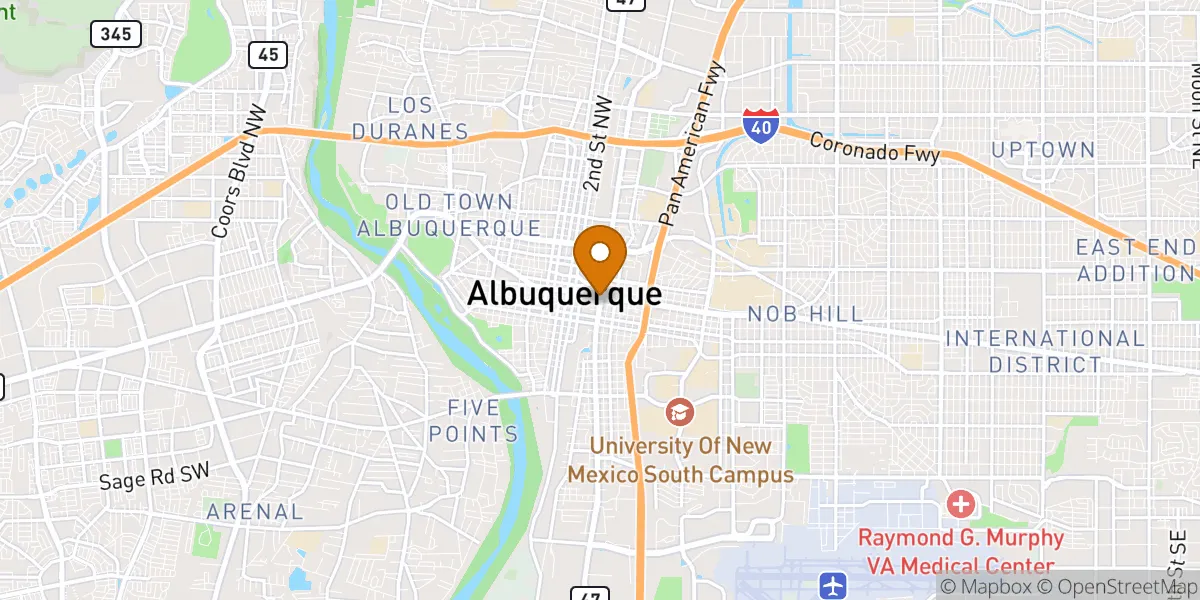 Albuquerque neighborhood map in Albuquerque, NM