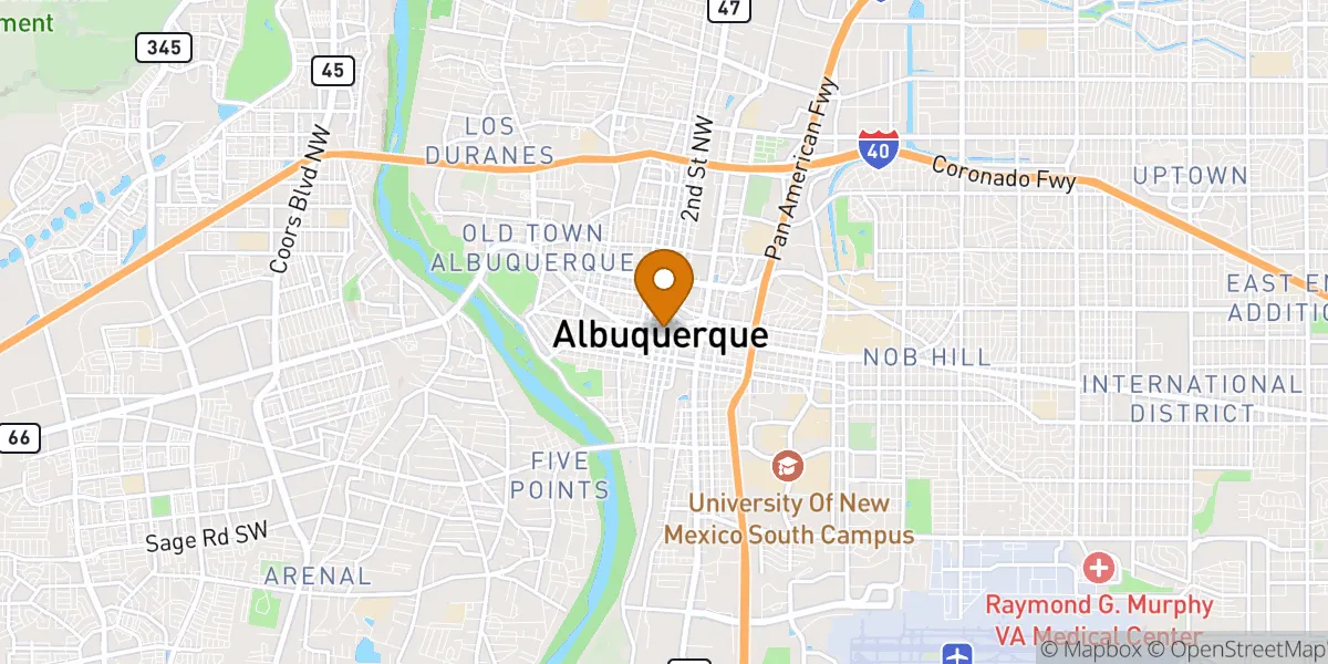  neighborhood map in Albuquerque, NM