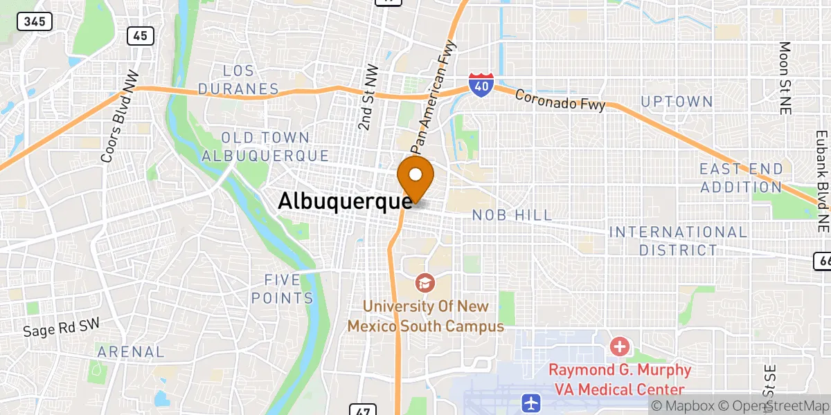  neighborhood map in Albuquerque, NM