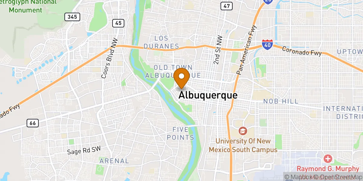 neighborhood map in Albuquerque, NM