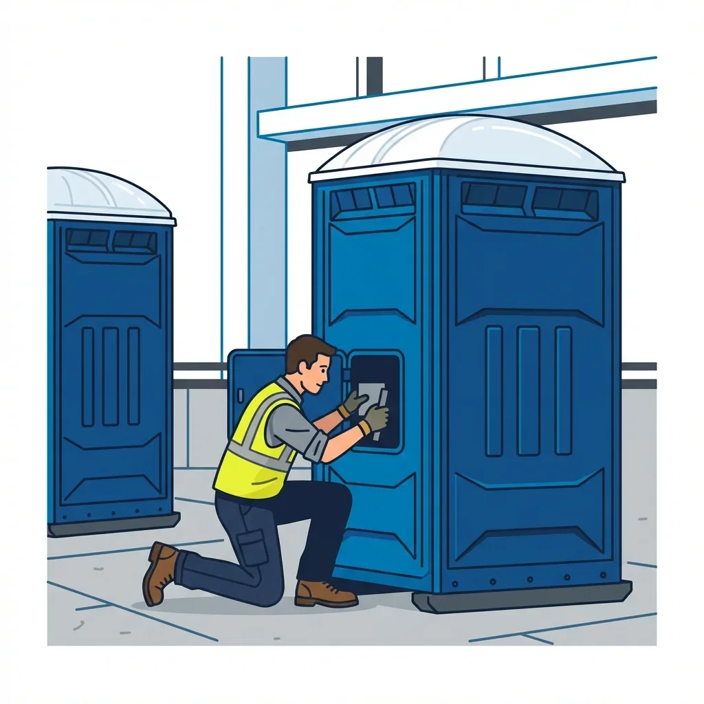 High-rise construction site sanitation logistics in Albuquerque, NM